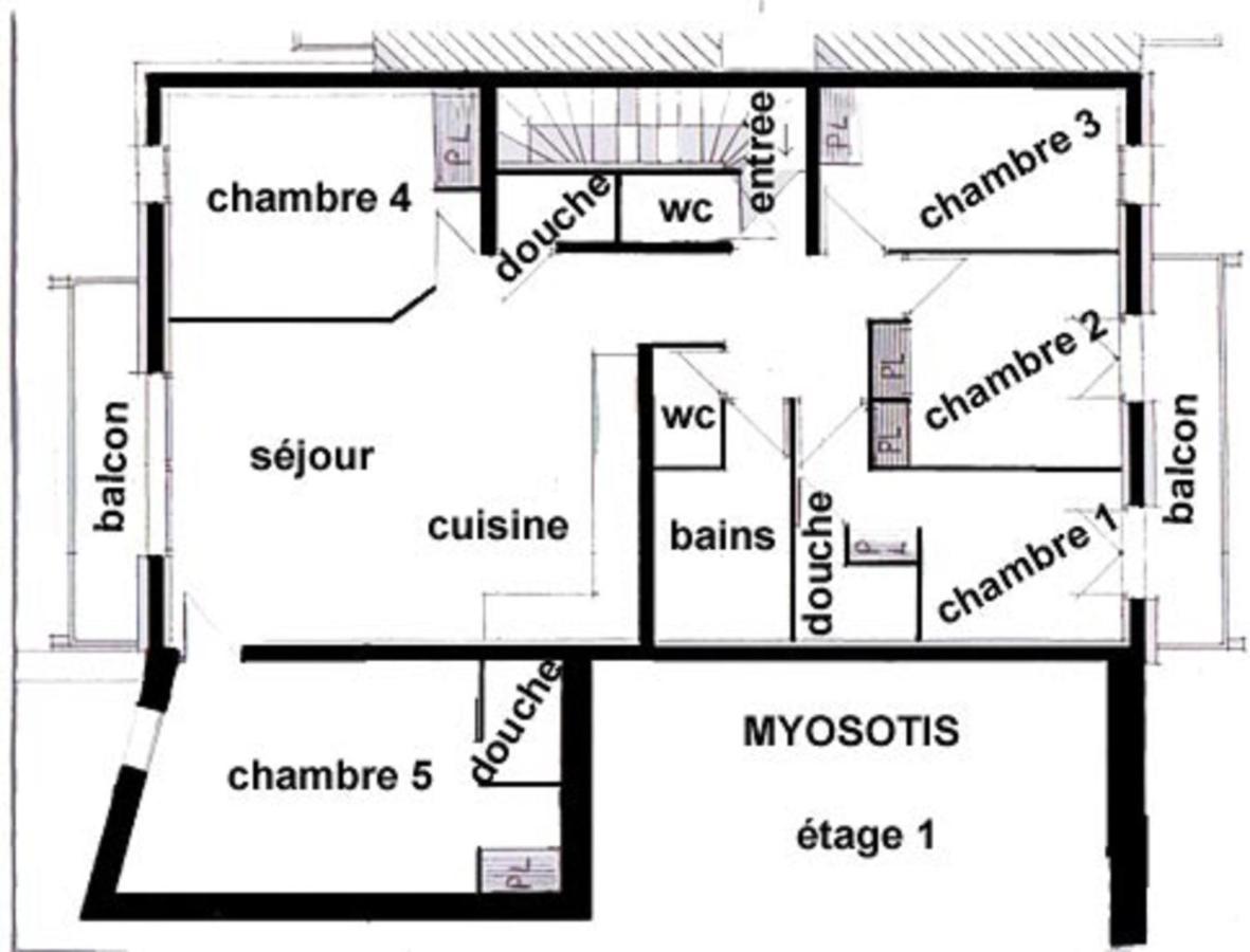 Appartement Myosotis Pour 10 Personnes Saint-Martin-de-Belleville Exterior foto